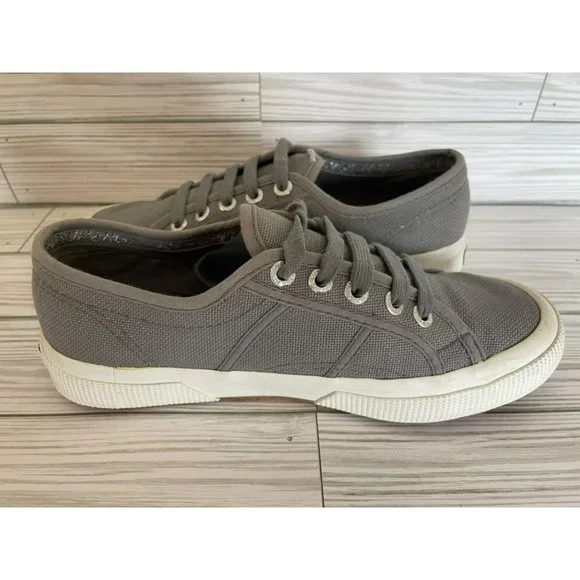 Superga Gray Canvas Sneakers in Size us 6,  eu 36 - Picture 10 of 10